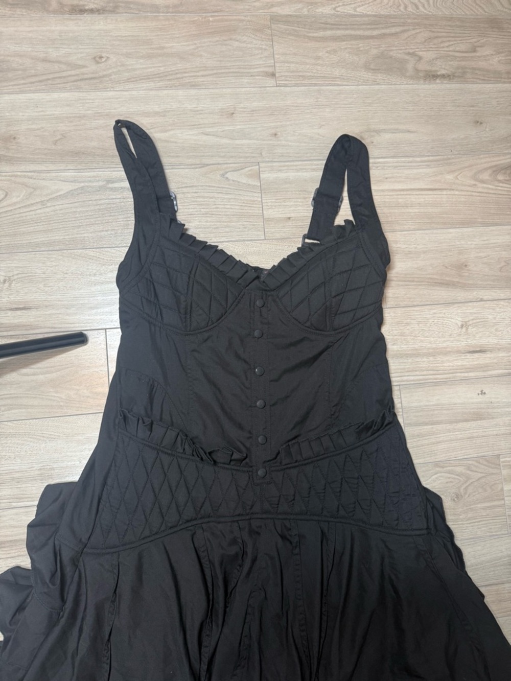 Heavy Red High Low Gothic Victorian Dress - Picture 2 of 3